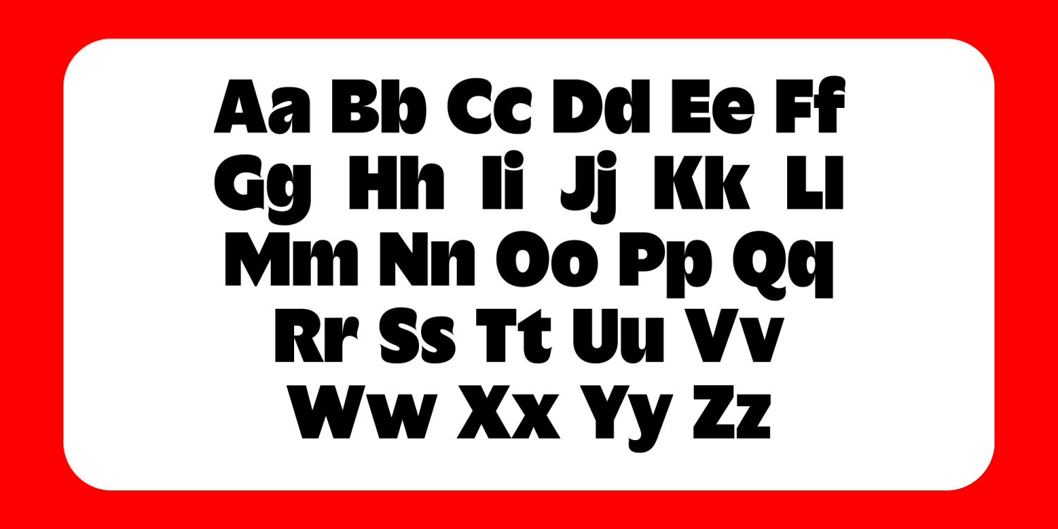 Anticua Black Font Poster #1