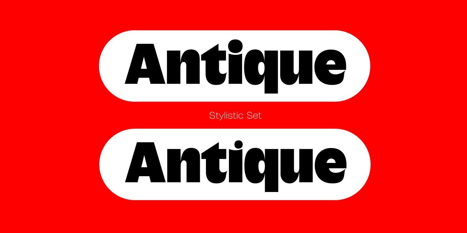 Anticua Black Font Poster #1