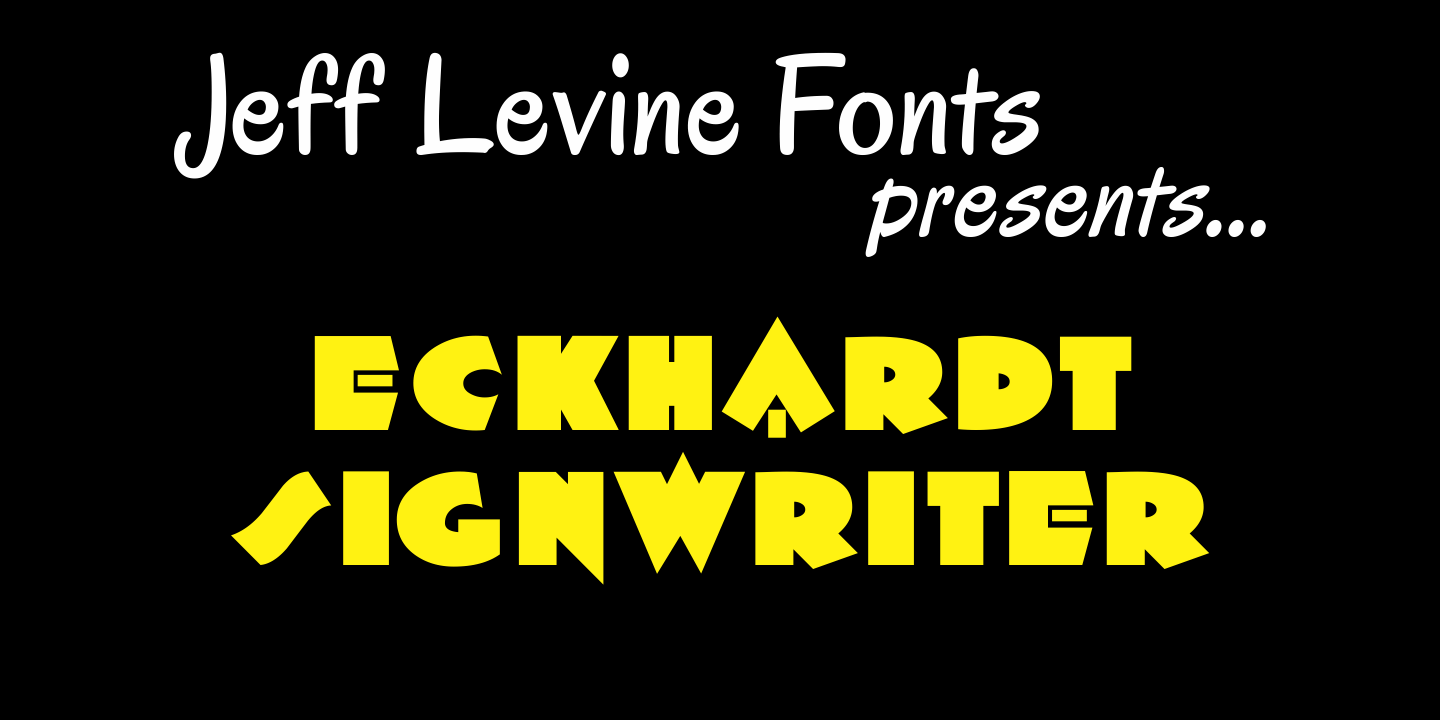 Eckhardt Signwriter Font Poster #1