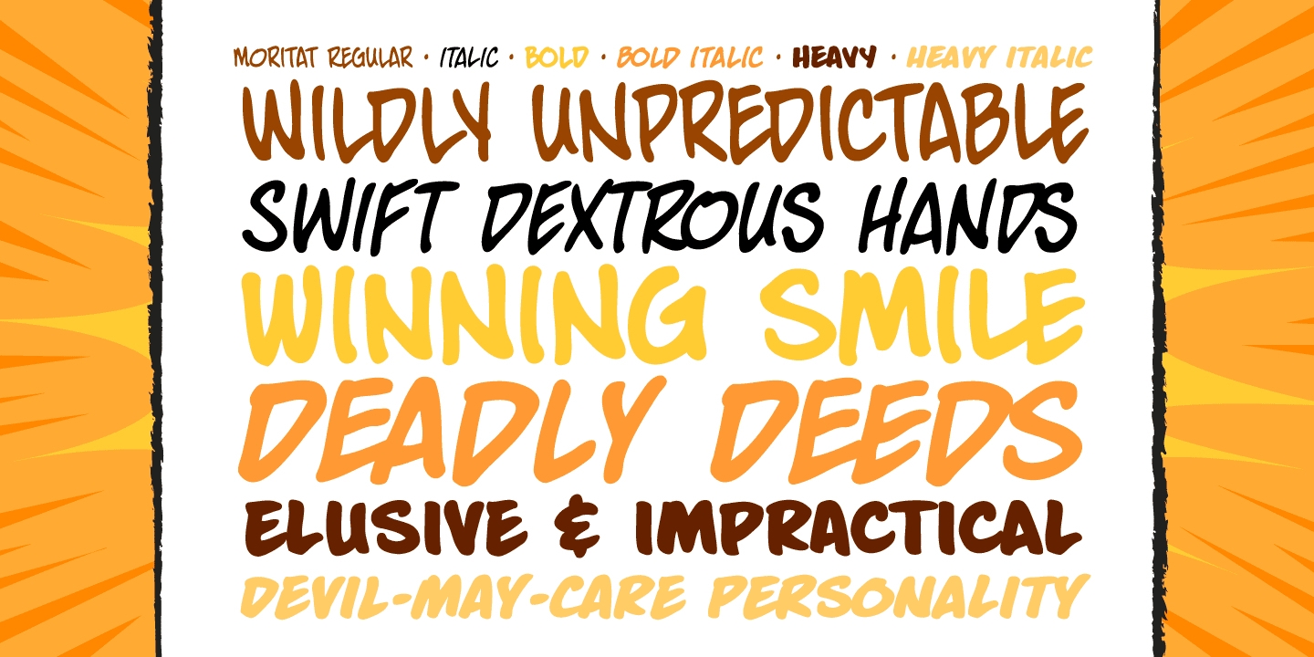 Moritat Font Poster #1