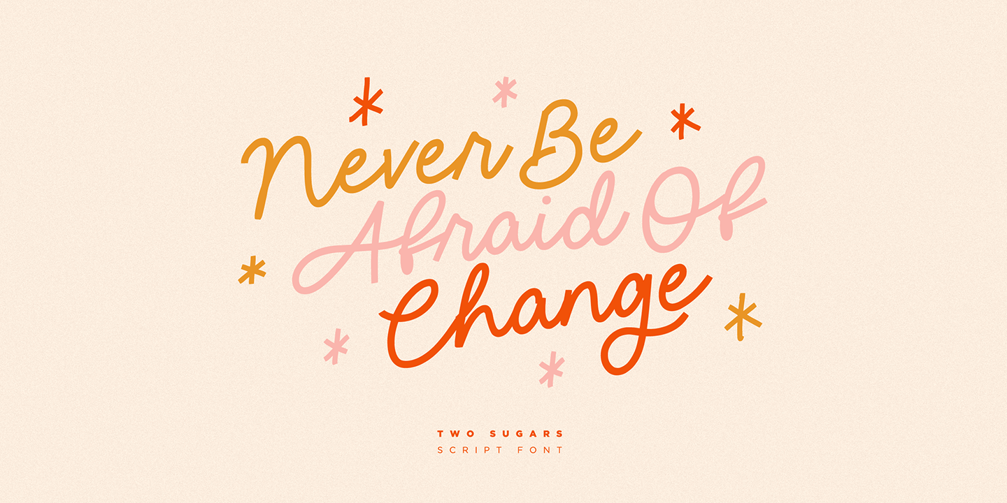 Two Sugars Font Poster #1