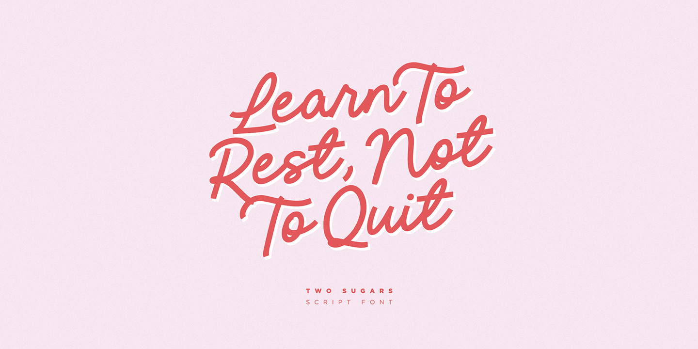 Two Sugars Font Poster #1