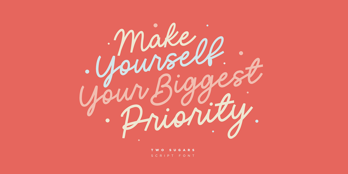 Two Sugars Font Poster #1