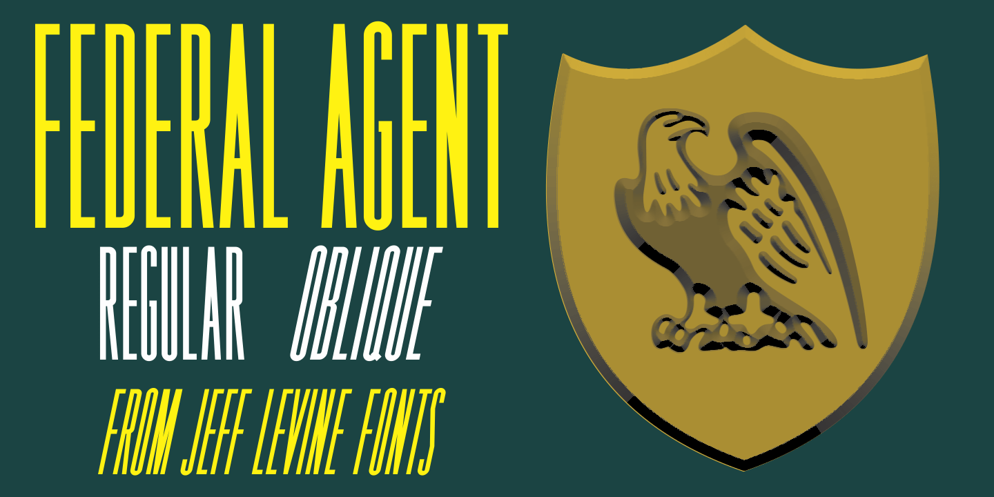 Federal Agent Font Poster #1