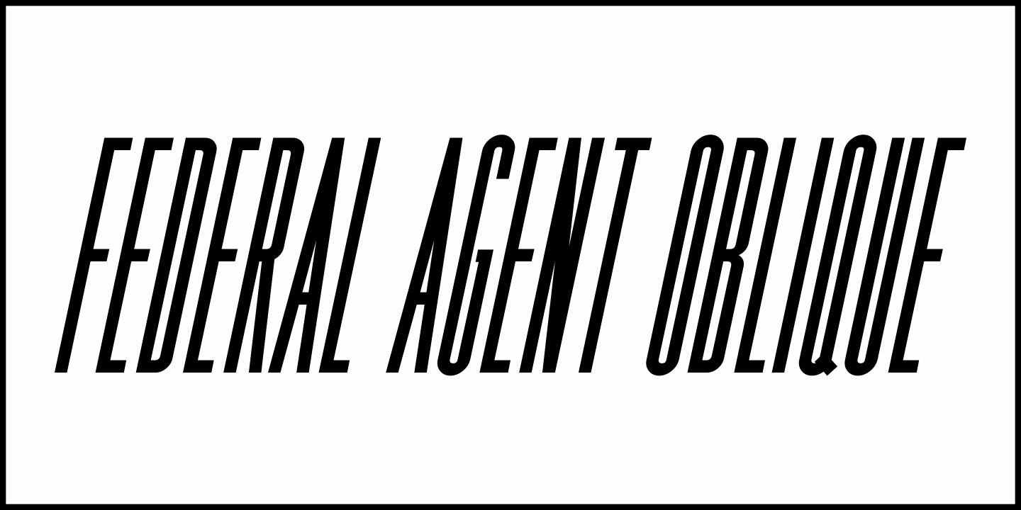 Federal Agent Font Poster #4