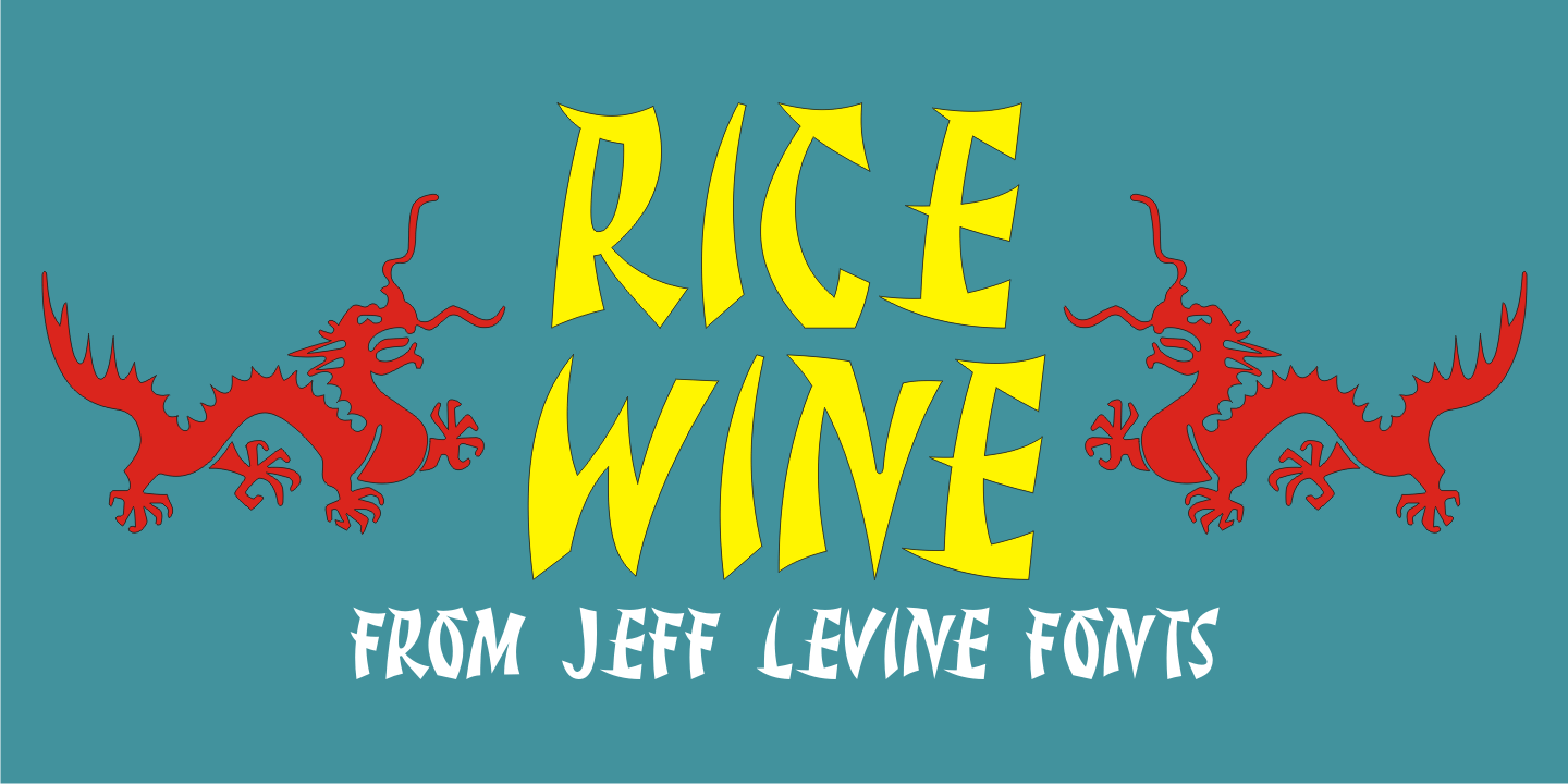 Rice Wine Font Family Poster