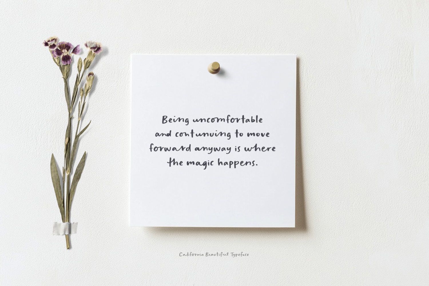 California Beautiful Typeface Font Poster #1