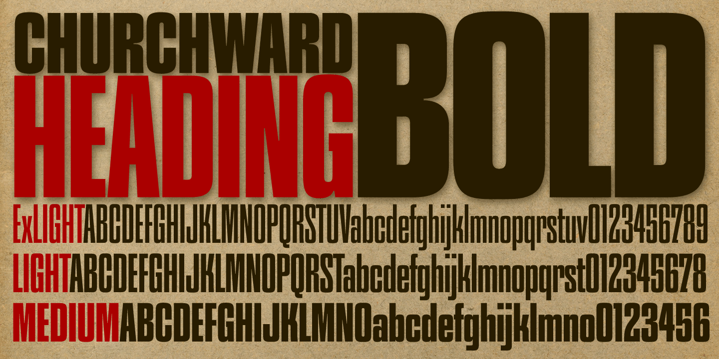 Churchward Heading Font Poster #1