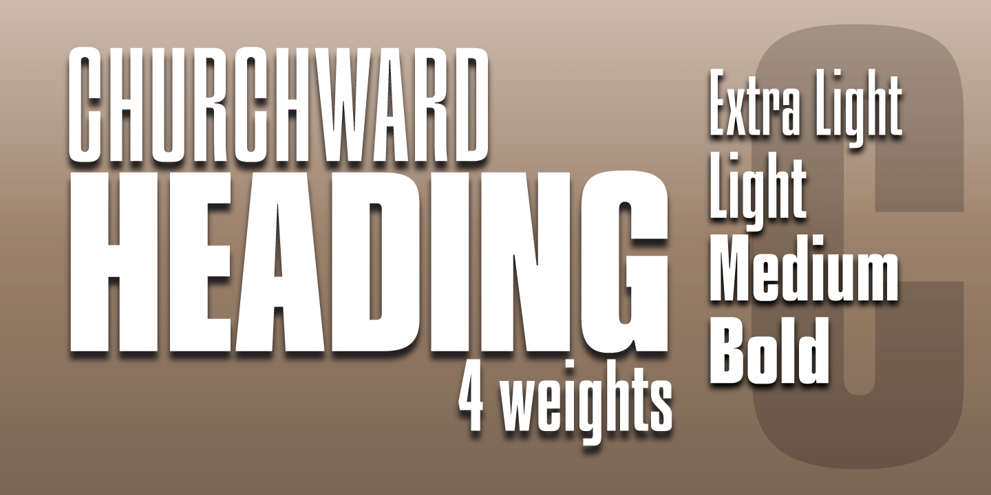 Churchward Heading Font Poster #1