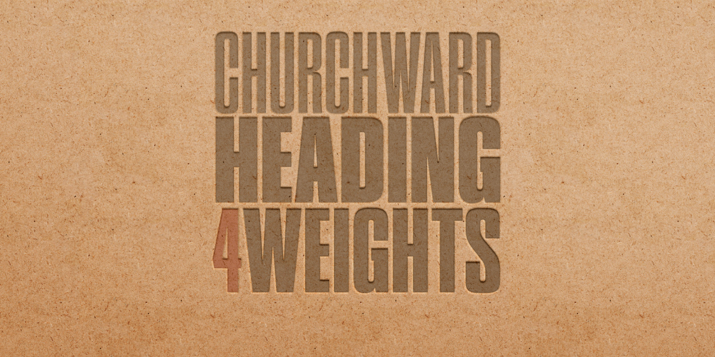 Churchward Heading Font Poster #1
