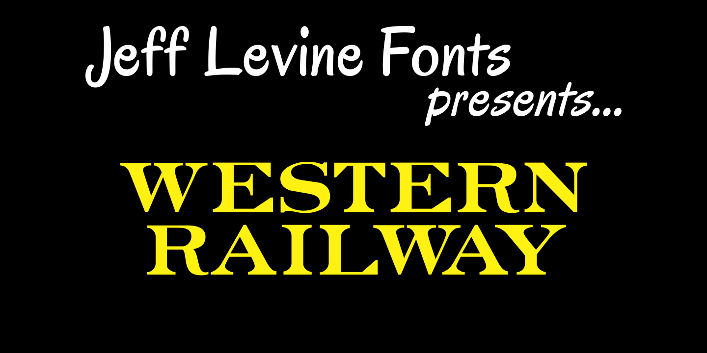 Western Railway Font Poster #1