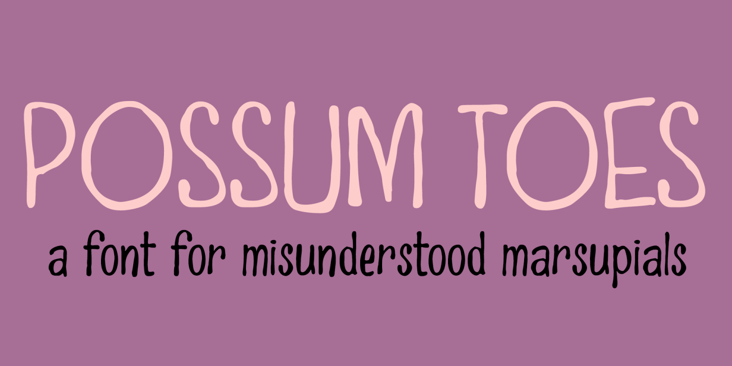 Possum Toes Font Family Poster
