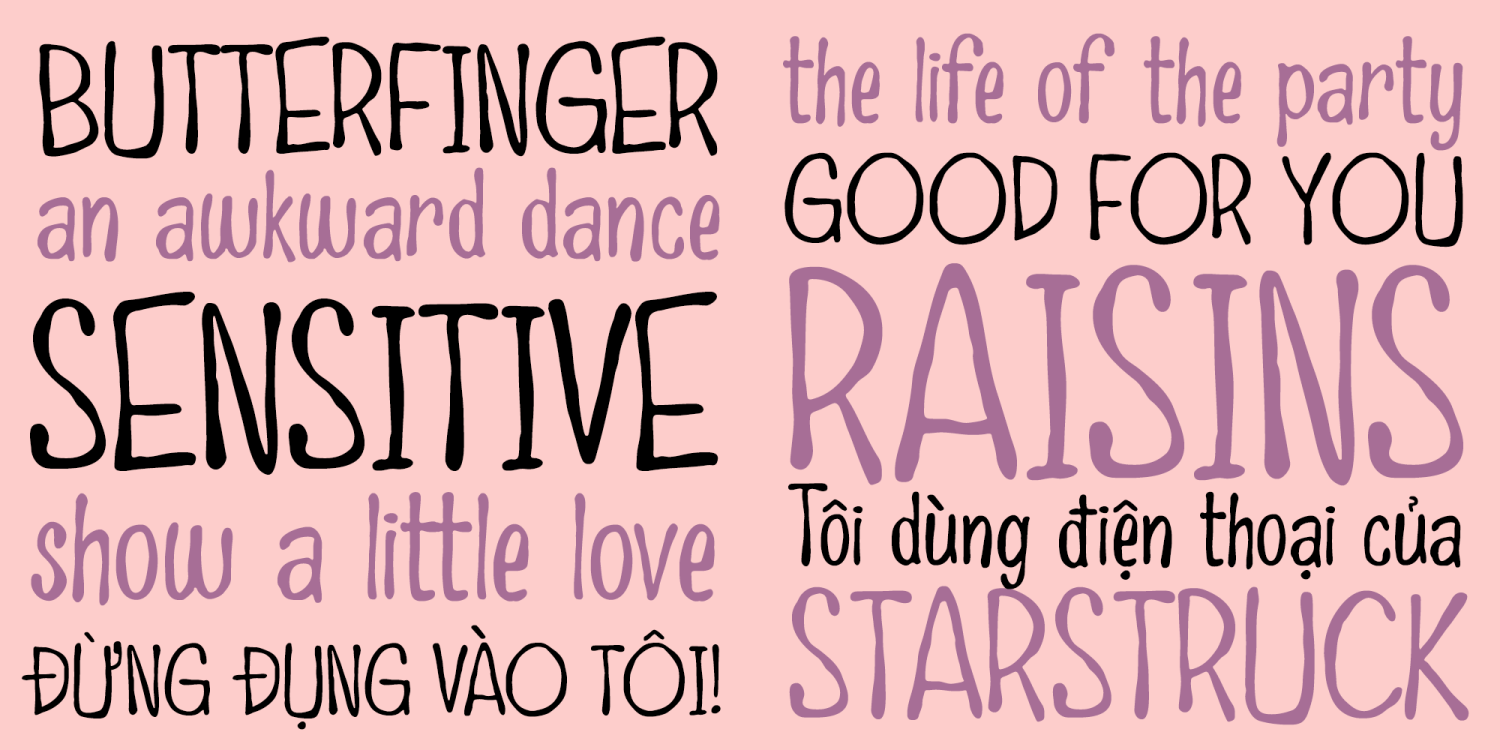 Possum Toes Font Poster #3