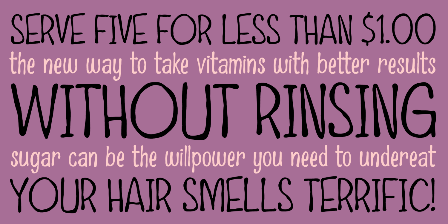 Possum Toes Font Poster #5