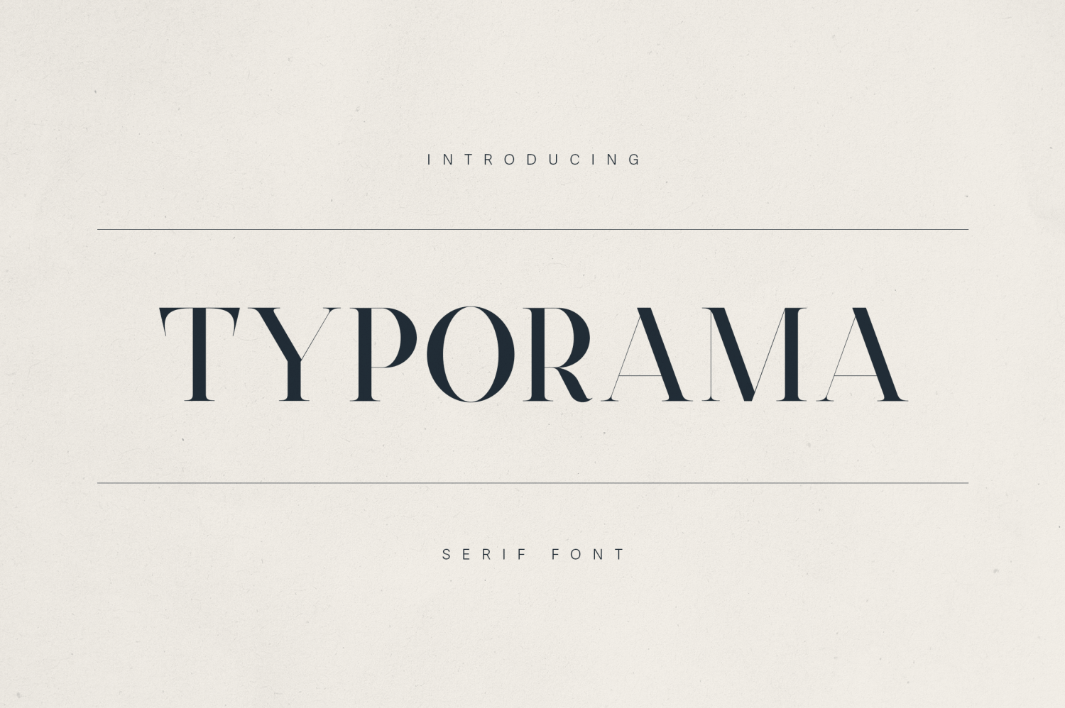 Typorama Font Poster