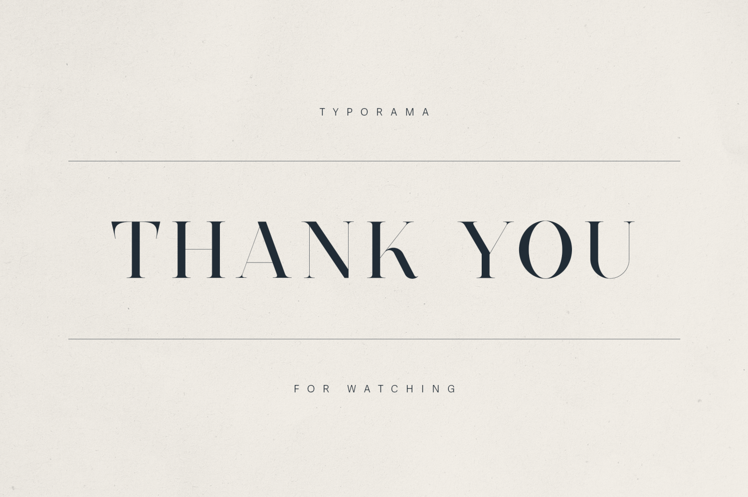Typorama Font Poster #1