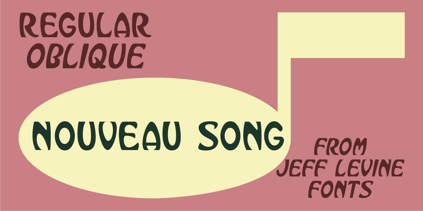Nouveau Song Font Poster #1