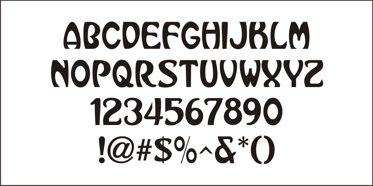 Nouveau Song Font Poster #3