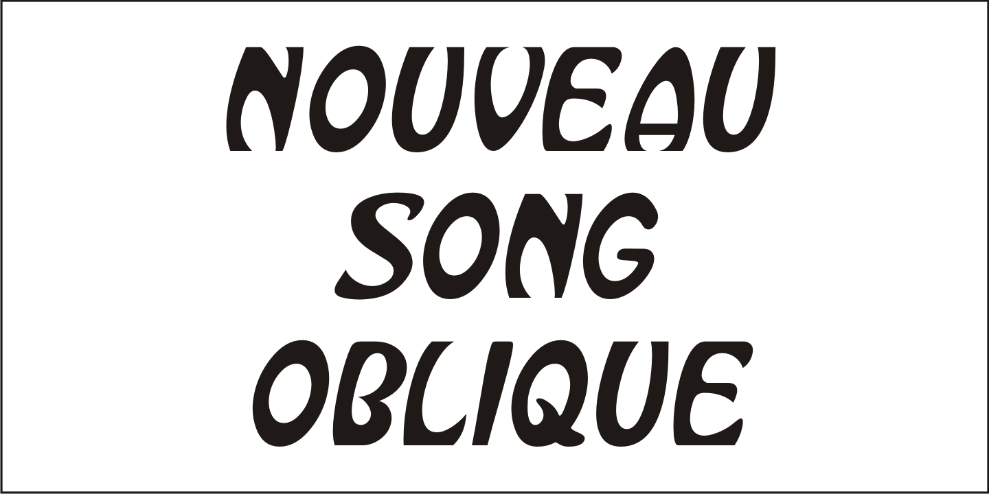 Nouveau Song Font Poster #4