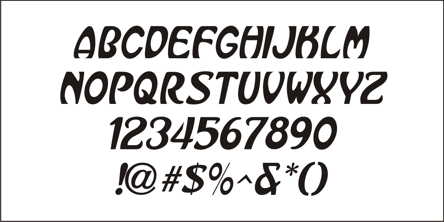 Nouveau Song Font Poster #5
