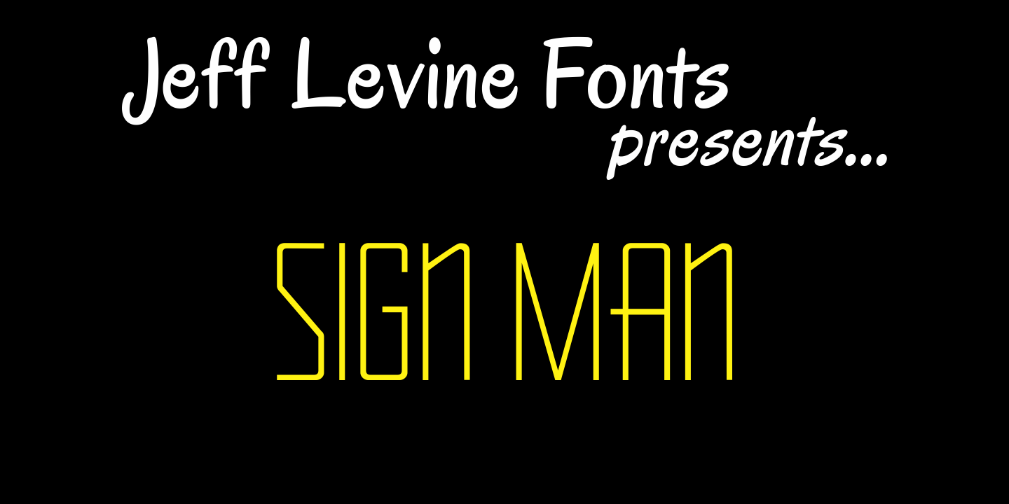 Sign Man Font Family