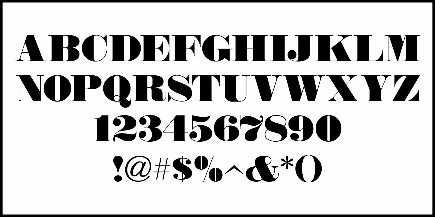 Business Lunch Font Poster #1