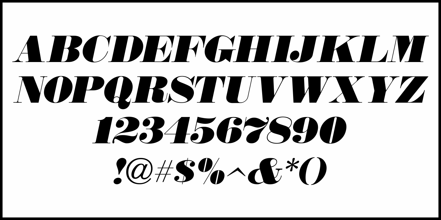 Business Lunch Font Poster #1