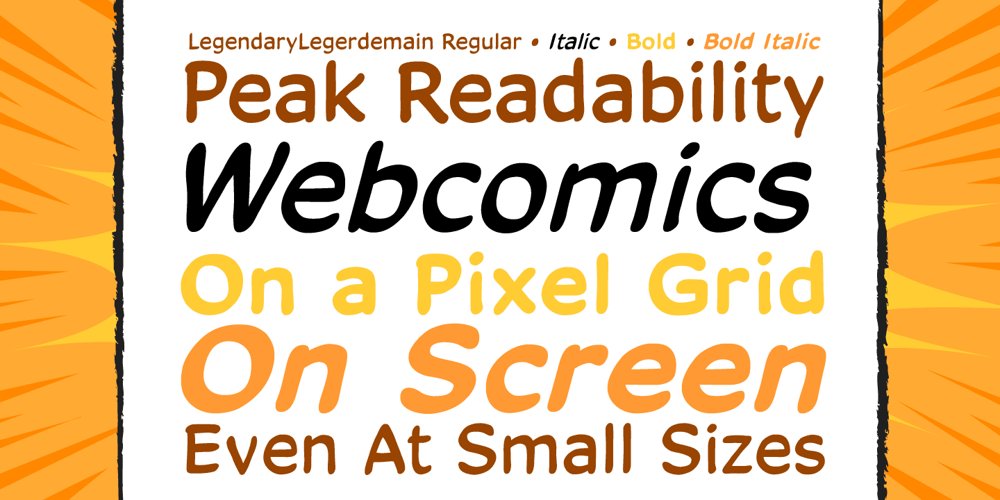 Legendary Legerdemain Font Poster #1