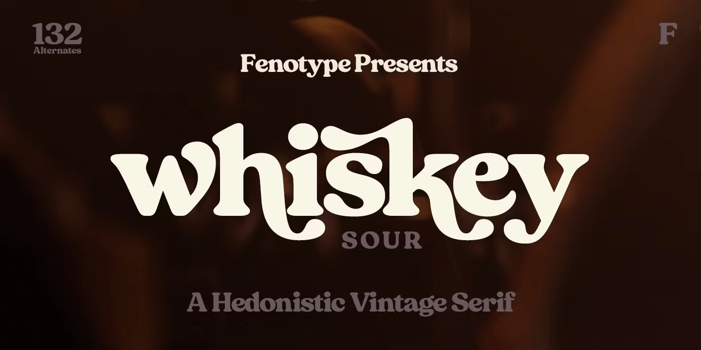 Whiskey Sour Bold Font Poster #1