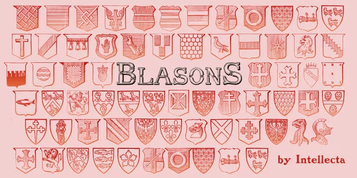 Blasons Font Family Poster