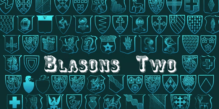 Blasons Font Poster #1