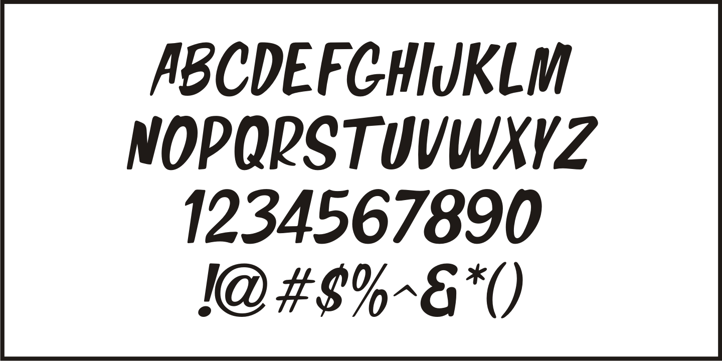 Top Forty Font Poster #5