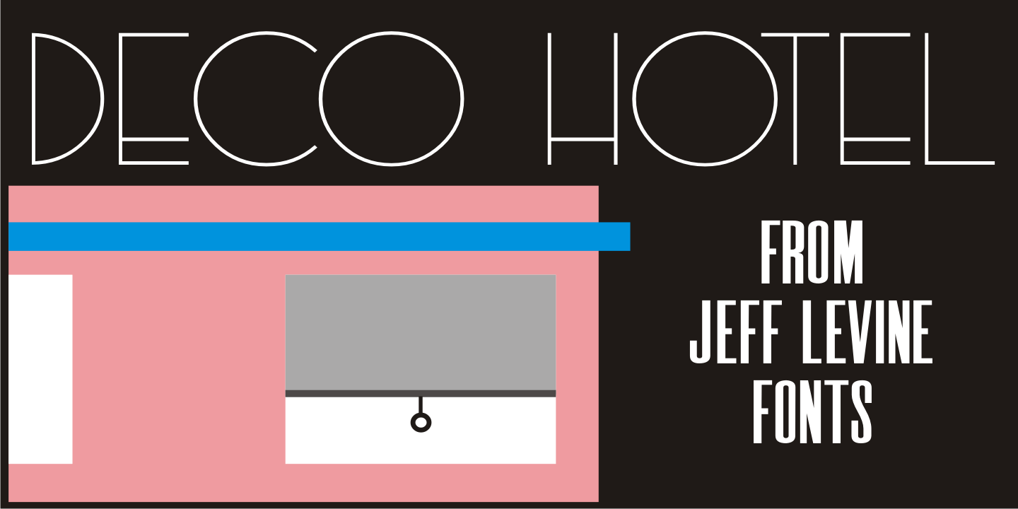 Deco Hotel Font Poster #1