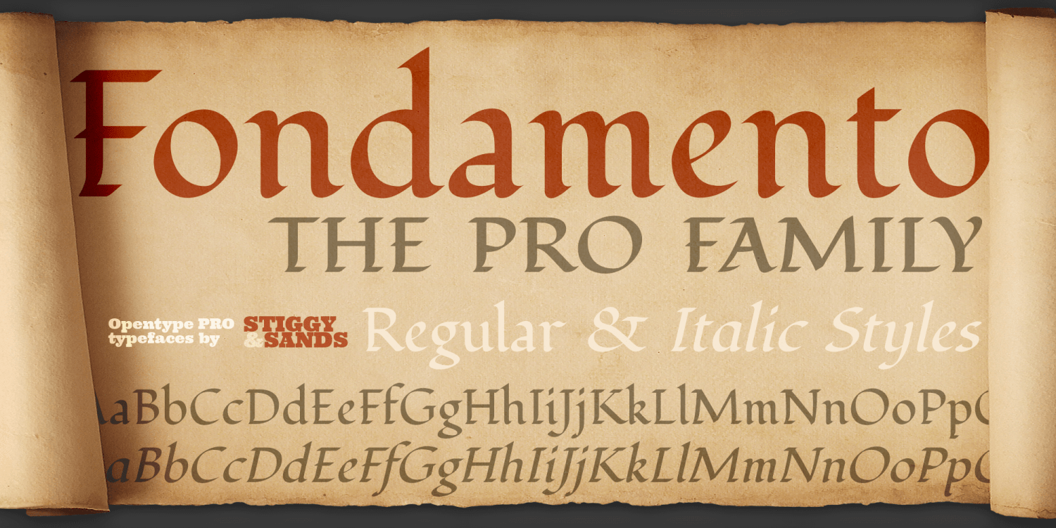 Fondamento Pro Font Poster #1