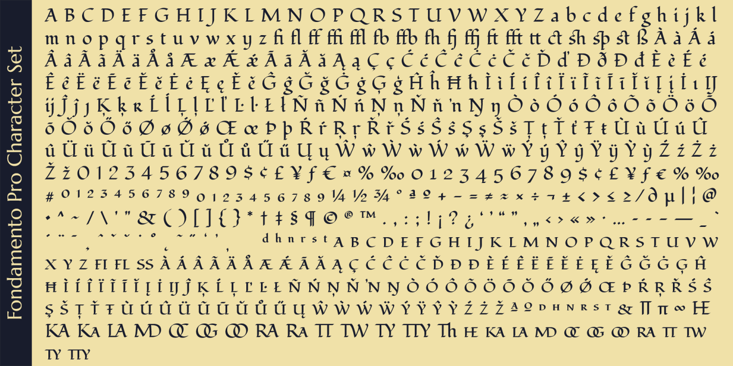 Fondamento Pro Font Poster #1