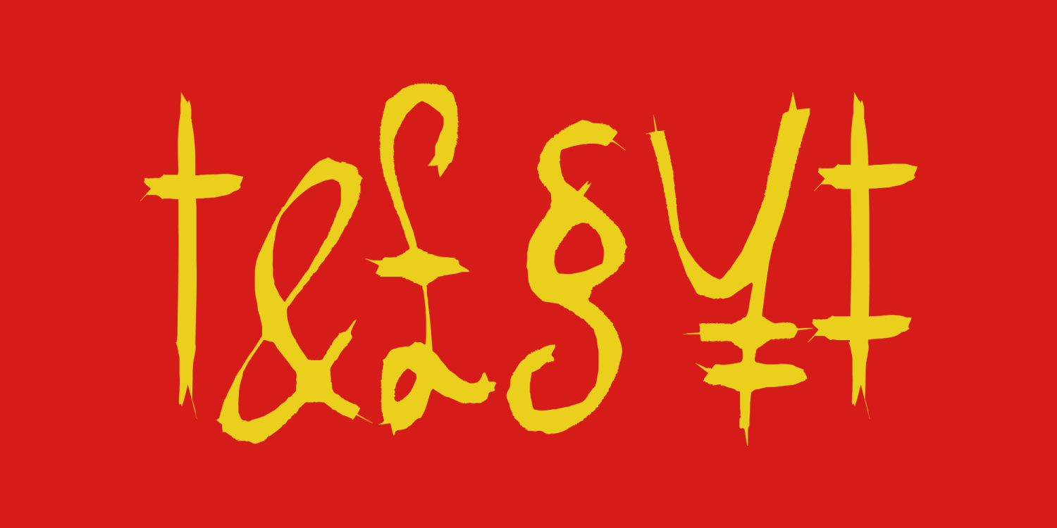 Cadaver Sanctum Font Poster #6