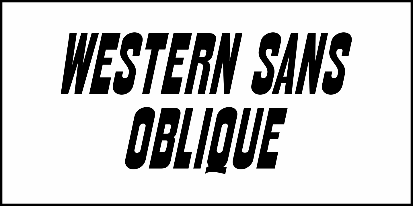 Western Sans Font Poster #4