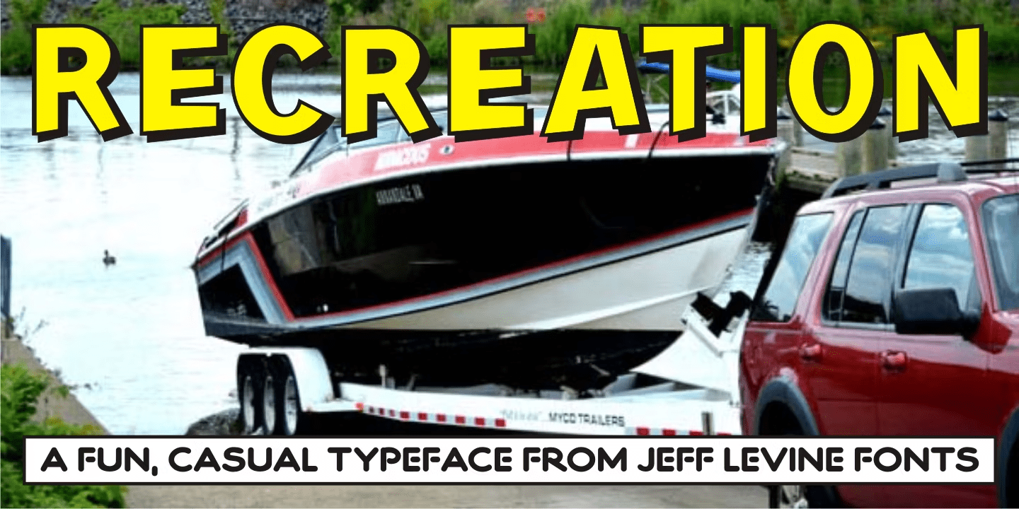 Recreation Font Poster #1