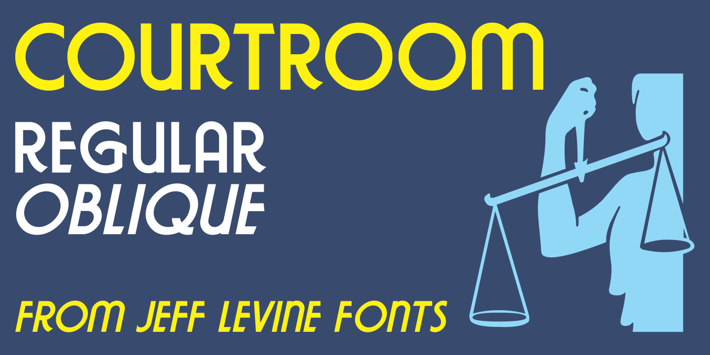 Courtroom Font Poster #1