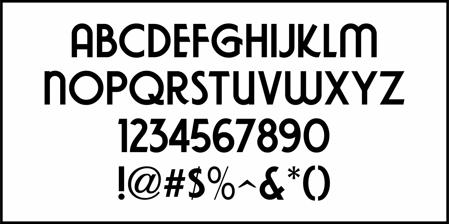 Courtroom Font Poster #3