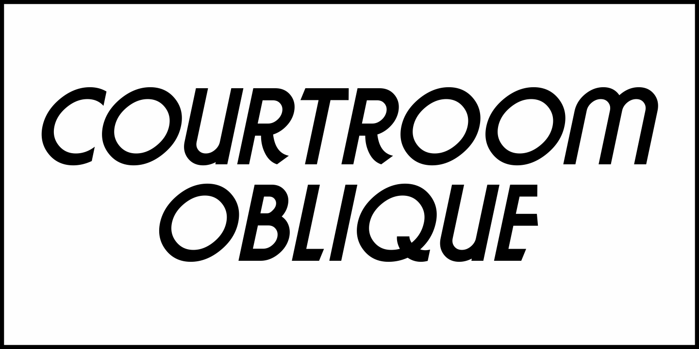 Courtroom Font Poster #4