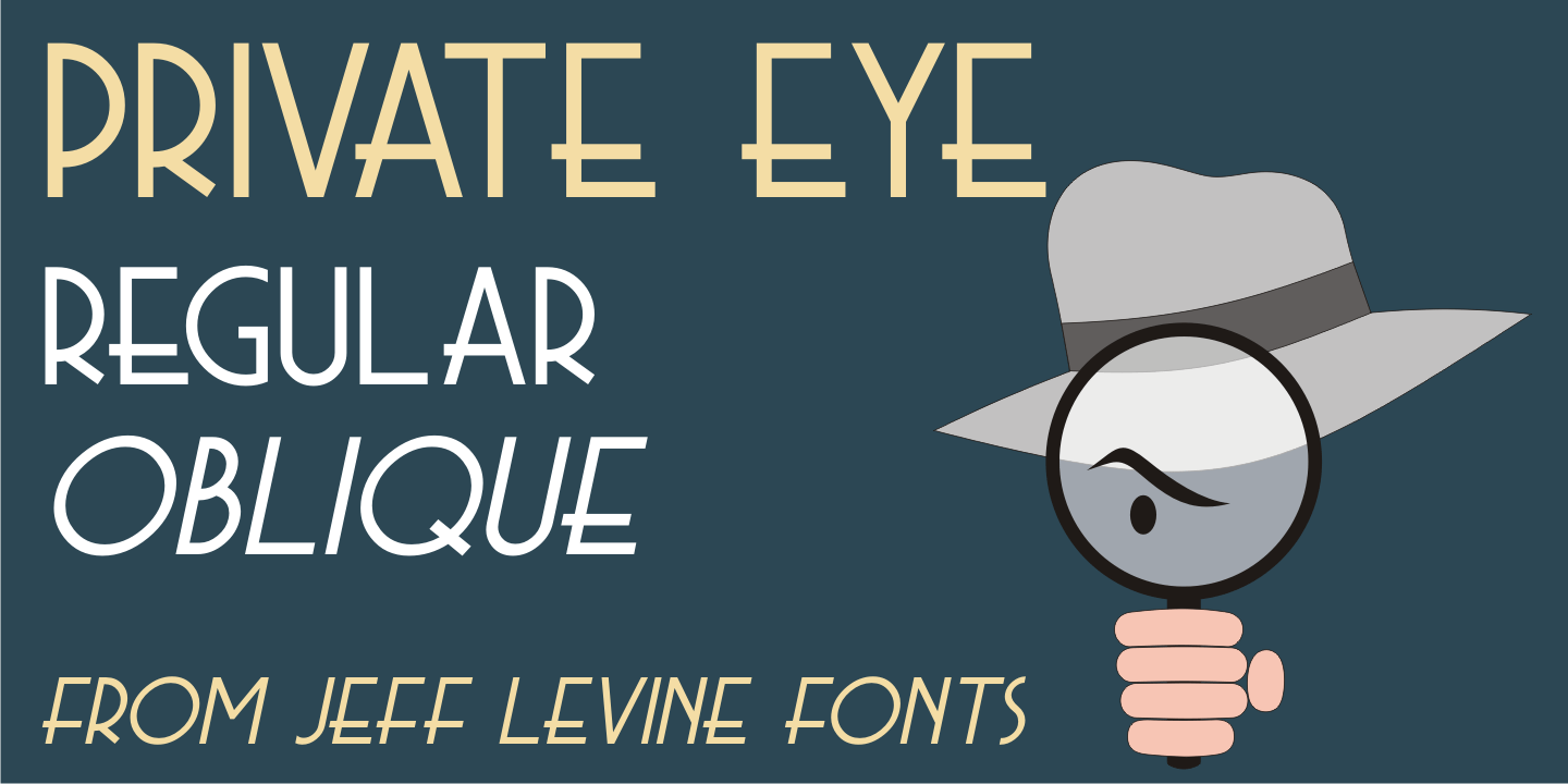 Private Eye Font Family Poster