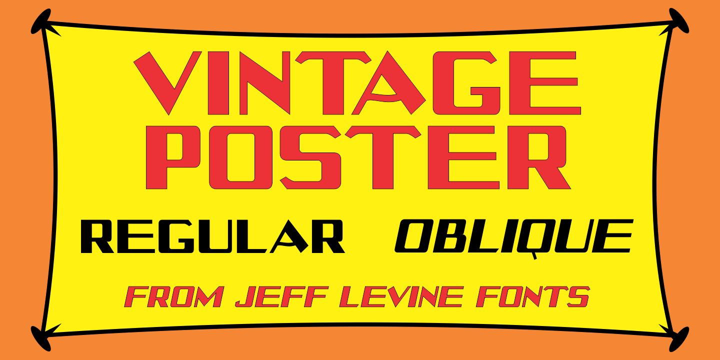 Vintage Poster Font Family