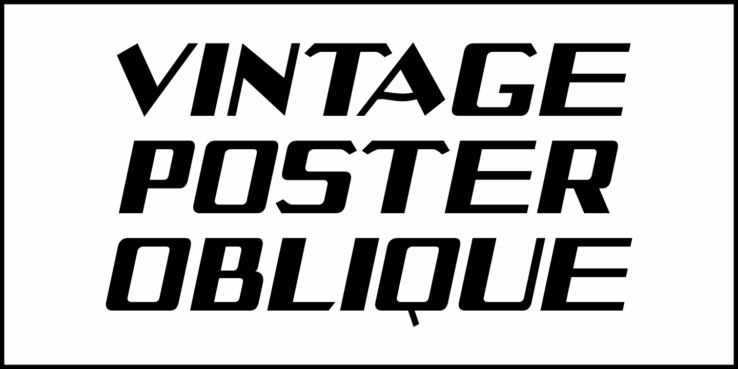 Vintage Poster Font Poster #4