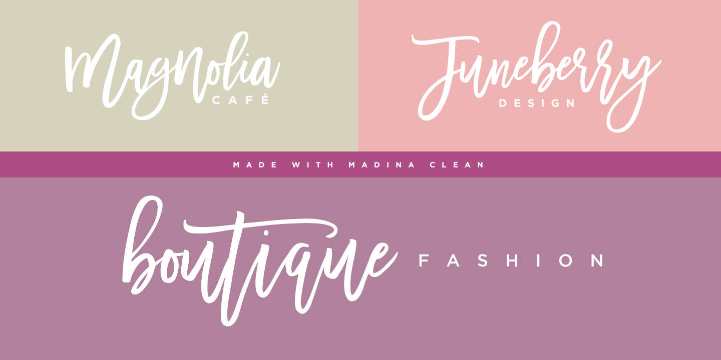 Madina Script Font Poster #1