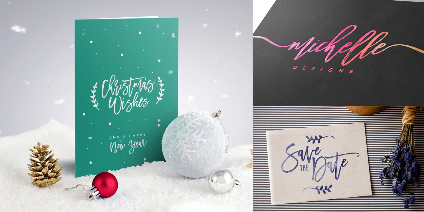 Madina Script Font Poster #1