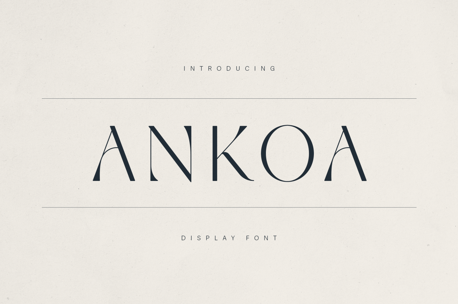 Ankoa Font Poster