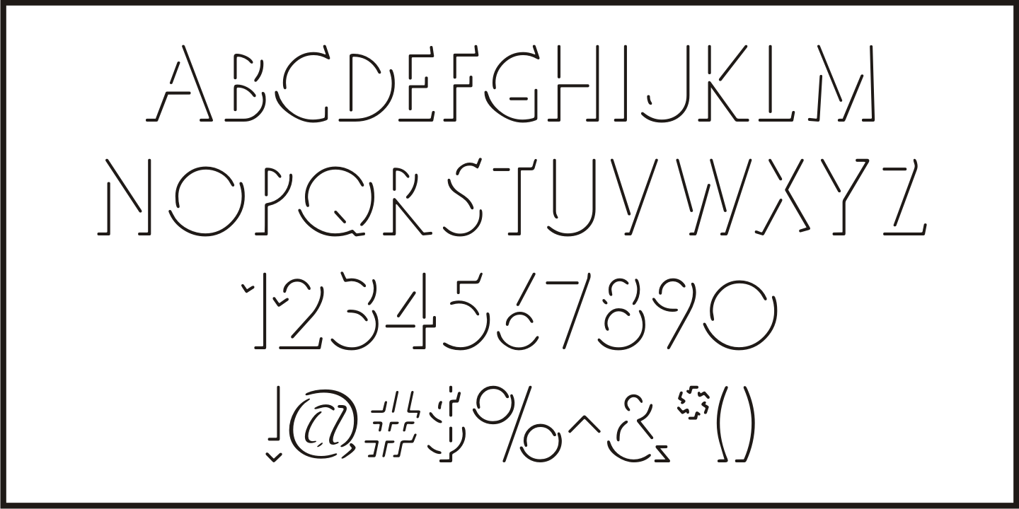 Template Shadow Font Poster #3
