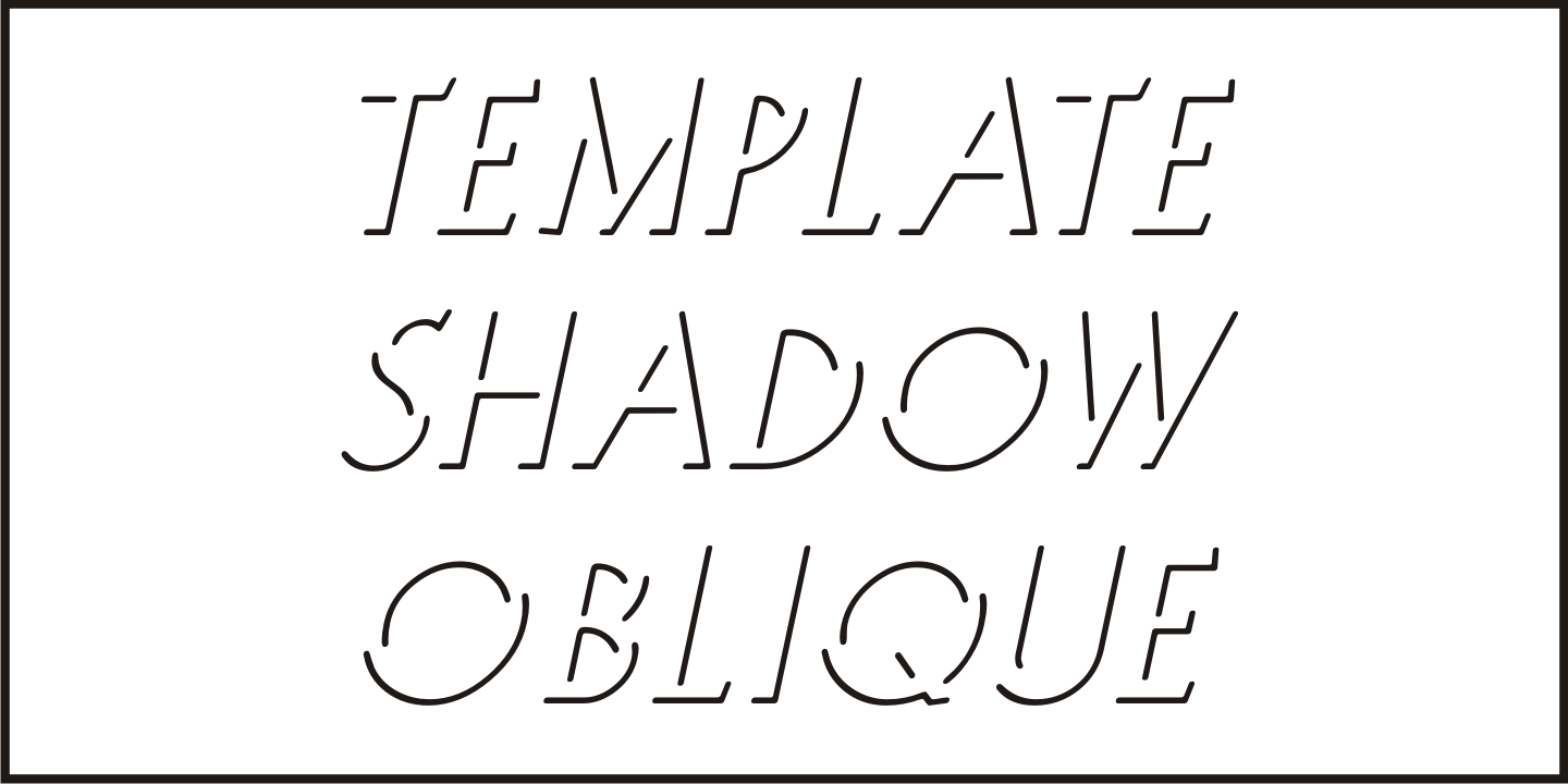 Template Shadow Font Poster #4