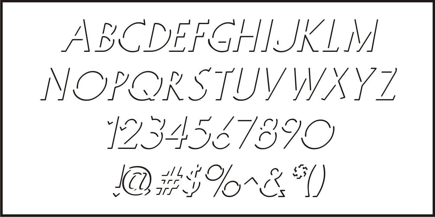 Template Shadow Font Poster #5
